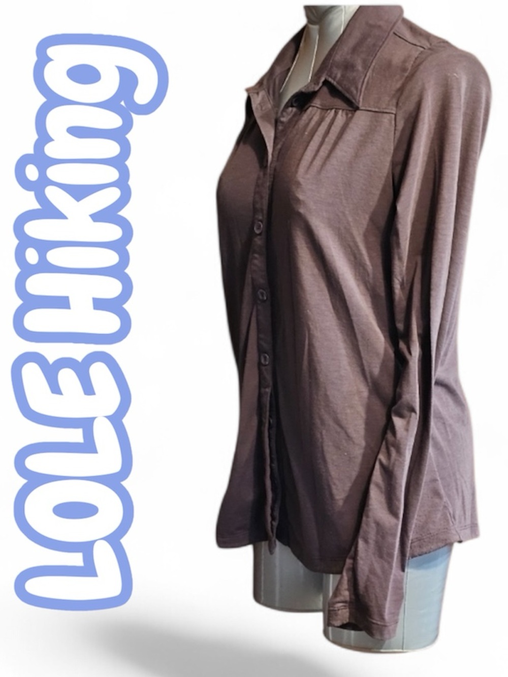 SALE!! Odour wicking Button down hiking shirt Activewear